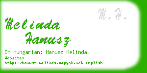 melinda hanusz business card